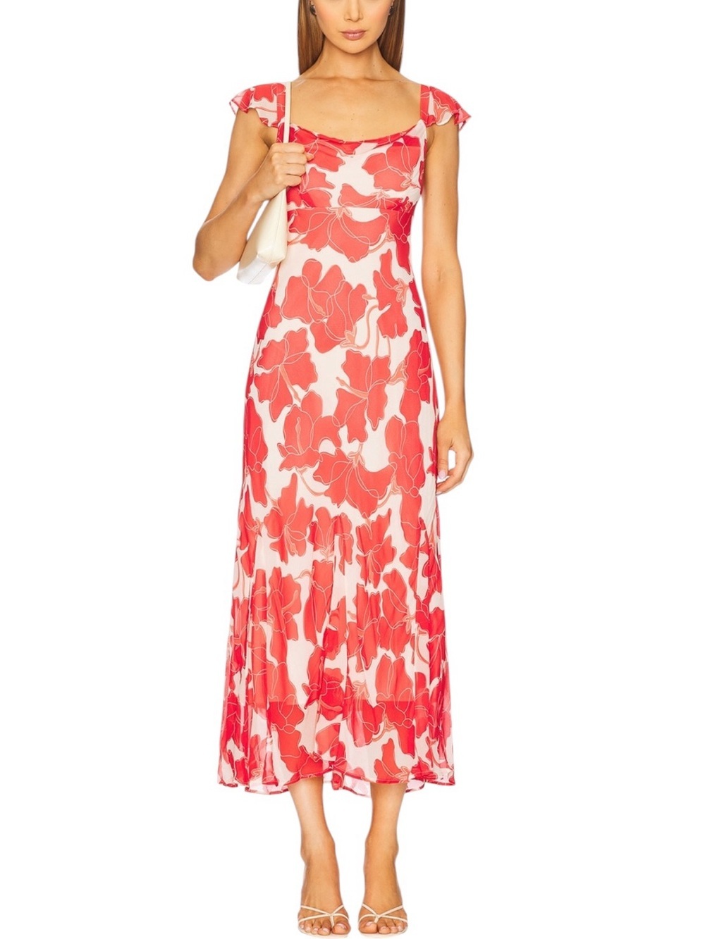 Rails Marigold Dress in Scarlet Hibiscus